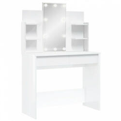 vidaXL Magasfényű fehér fésülködőasztal led-del 96x40x142 cm (837896) - plaza8