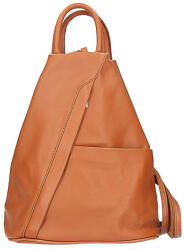 Made In Italy Bőr konyakos hátizsák, Olaszországban készült