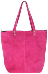 MONDO ITALIA Suede bőr kézitáska 768 fukszia OLASZORSZÁGBAN