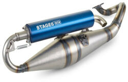 Stage6 Pro Replica MK2 kipufogó (Fekvőhengeres Minarelli - kék)
