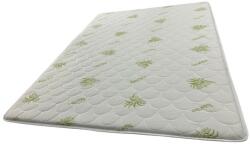  Topper 5 Cm 160x200 - Burete Densitate 18kg / Husa Fixa Matlasata Triplustrat Aloe Vera Saltea