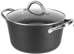 BOHMANN Cratita din aluminiu forjat 2.3L, 20x11.5cm, Bohmann, manere din inox si capac (BH 1417-20 MRB)
