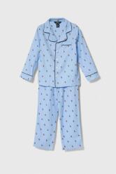 Ralph Lauren gyerek pamut pizsama mintás - kék 152