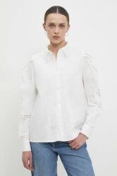 ANSWEAR pamut ing női, galléros, fehér, regular - fehér M - answear - 11 990 Ft