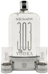 Squadron 303 vodka + 2 pohár (0, 7L / 40%) - goodspirit