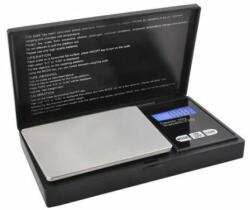  Cantar mini de buzunar, max 500 g, negru, LCD, 7.5x13x1.5 cm (00002612-IS) - mercaton