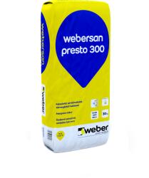 Weber Webersan Presto 300 Falszárító Simítóvakolat 30kg/zsák, Fehér (spr300)