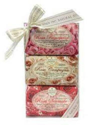Nesti Dante Le Rose Nesti Dante ajándékszett - Le Rose - rózsás natúr szappanok 3 x 150 gr