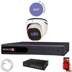 Provision-ISR 4 Megapixeles 1 dome kamerás IP rendszer (IP4DOME1)