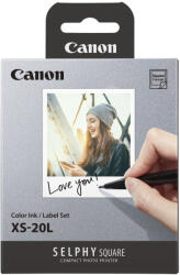 CANON XS-20L papírcsomag (20 db 7, 2x8, 5cm fotopapír) QX10 nyomtatóhoz