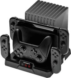 snakebyte Charge Base S, Nintendo Switch, Dual Charge, Fekete, Töltőállomás és tartó