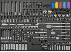 SP Tools Tálcás SP Tools "XL" Dugókulcs +rátűzőkulcs klt 1/4-3/8-1/2" 180 db-os (SPUSS024)