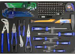 SP Tools Tálcás SP Tools "M" Kiegészítő Fogó-Kalapács-Csavarhúzó készlet 97db-os (SP00522)