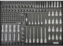SP Tools Tálcás SP Tools "M" Rátűzőkulcs klt 1/4"-3/8"-1/2" 171 db-os (SP50025)