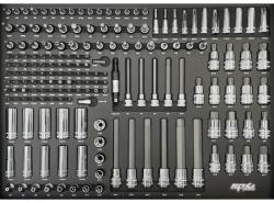 SP Tools Tálcás SP Tools "S" Rátűzőkulcs klt 1/4"-3/8"-1/2" 171 db-os (SP50025)