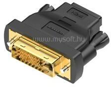 Vention DVI(24+1)/M -> HDMI/F adapter (fekete) (ECDB0) (ECDB0)