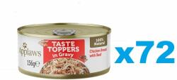 Applaws Taste Toppers Conserve hrana pentru caini, pui si vita in aspic 72x156 g
