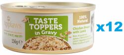 Applaws Taste Topper Conserve pentru caine, cu piept de pui cu miel in sos 12x156 g
