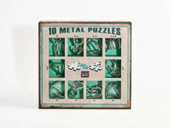 Eureka 10 Metal Puzzle Set - zöld Level 1-3 - Cast - fém ördöglakat