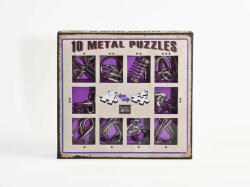 Eureka 10 Metal Puzzle Set - lila Level 1-3 - Cast - fém ördöglakat