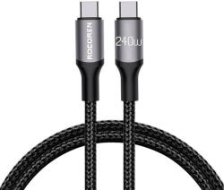 Fast Charging cable Rocoren USB-C to USB-C Retro Series 2m 240W (grey)