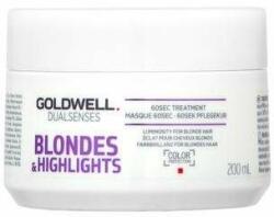 Goldwell Dualsenses Blondes & Highlights 60sec Treatment maszk szőke hajra 200 ml (HGLW1DUALSWXN018654)