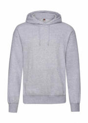 Fruit of the Loom Férfi kapucnis hosszú ujjú pulóver Fruit of the Loom Classic Hooded Sweat 4XL, Heather szürke