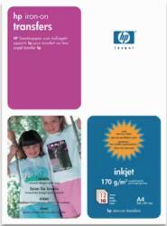 HP Hartie foto, HP Iron-On Transfers, 210 x 297 mm, A4, 170 g/m2, 12 coli/top C6050A