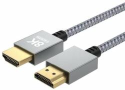 Avax AV900 PRIME HDMI 2.1 HDMI 2.1 8K/60Hz cablu cu perechi răsucite din aliaj de zinc ultra subțire, gri astro (5999574480408)