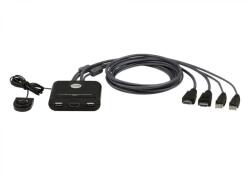 ATEN NET SWITCH KVM USB HDMI 2PORT/FHD CS22HF-AT ATEN CS22HF-AT (timbru verde 2.00 lei) (CS22HF-AT)