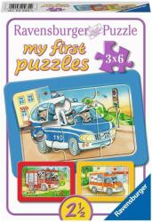 Ravensburger Пъзел Ravensburger 6 части 3 в 1 - Моят първи пъзел: Животни в действие (5630) - ozone