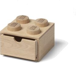  Cutie de masă din lemn LEGO 4 cu sertar (lemn deschis) (SL40200901)