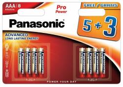 Panasonic LR03PPG/8BW 5+3F PRO POWER alkáli tartós elem, AAA (micro), 8 db/bliszter (LR03PPG-8BW-5-3F)