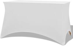 vidaXL Sztreccs asztal védőhuzat 2 db 120x60, 5x74 cm fehér (132033) - vidaxl