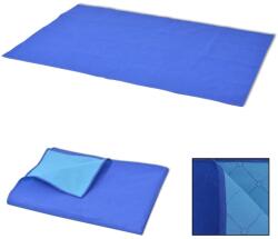 vidaXL kék-világoskék pikniktakaró 150 x 200 cm (131581)