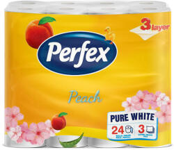 Perfex barack illatú WC papír hófehér - 3 rétegű 24 tekercses (5999860406891)