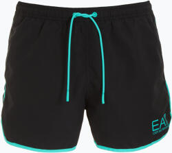 EA7 Emporio Armani Pantaloni scurți de baie bărbați EA7 Emporio Armani Water Sports Core Piping pentru bărbați nero/fluo acqua