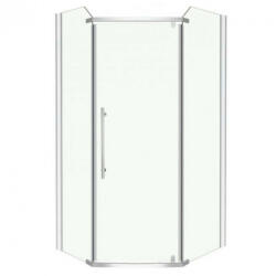 Kerra Glasgow 80x100 cm szögletes aszimmetrikus zuhanykabin zuhanytálca nélkül (GLASGOW100)