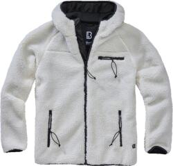 Brandit fleece kapucnis kabát Teddyfleece Worker, fehér
