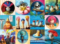 EUROGRAPHICS 6000-5771 - Funny Birds, Lucia Heffernan 1000 db-os puzzle (6000-5771)