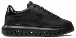 Karl Lagerfeld Sneakers KARL LAGERFELD KL54530 Black Lthr/Mono 00X Bărbați