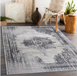 MIRA szürke-fehér mintás szőnyeg Méret: 120x170 cm (DW85907/1B)