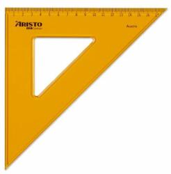 Aristo Vonalzó ARISTO Contrast háromszög 45 fokos 25 cm sárga (GEO22425) - robbitairodaszer