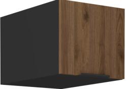 TEMPO KONDELA Dulap superior, nuc okapi/negru, MENZO 40 NAGU-36 1F