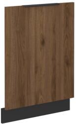 TEMPO KONDELA Uşă de maşină de spălat vase, nuc okapi/negru, MENZO ZM 713x596