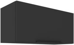TEMPO KONDELA Dulap superior, negru, SIBER 80 GU-36 1F