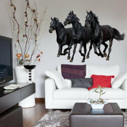  Falmatrica - 3 fekete ló N. 1 - 60x90cm (100423)