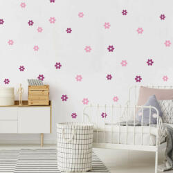 Falmatricák lányos szobába - Rózsaszín virágok (4172)