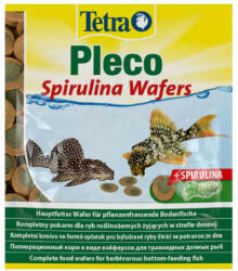 Tetra Pleco Spirulina Wafers - díszhaltáp (növényevő) algaevő halak részére (15g)