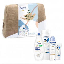 Dove Caseta Dama(borseta+gel Dus+body Milk+deo Spray+crema Maini